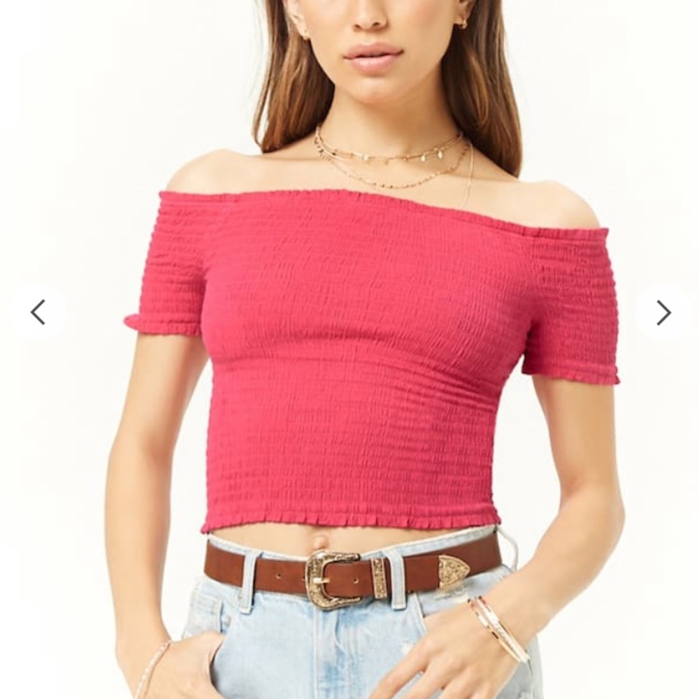 3/$15!   Off Shoulder Crop Top